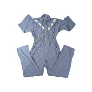 Vtg Evelyn Pearson Jumpsuit Size Small Romper Country 70s 80s Country Glam Disco